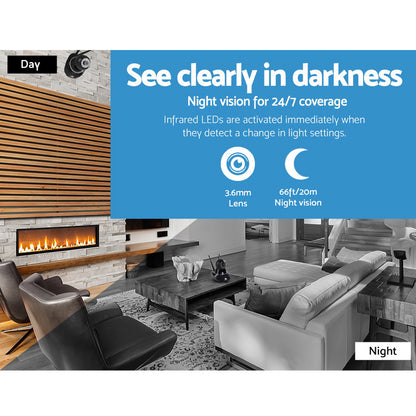 UL Tech 1080P WIreless IP Camera - Black Tristar Online