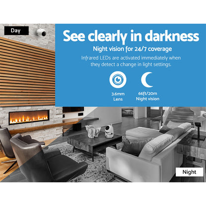 UL-TECH 1080P Wireless IP Camera CCTV Security System Baby Monitor White Tristar Online