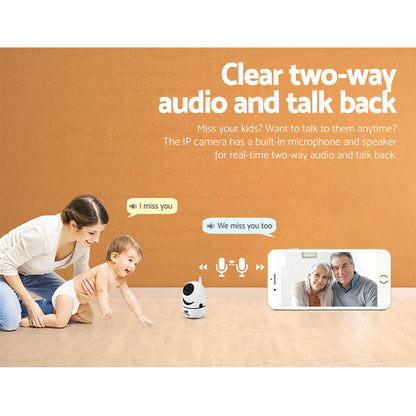 UL-TECH 1080P Wireless IP Camera CCTV Security System Baby Monitor White Tristar Online