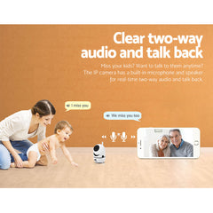 UL-TECH 1080P Wireless IP Camera CCTV Security System Baby Monitor White Tristar Online