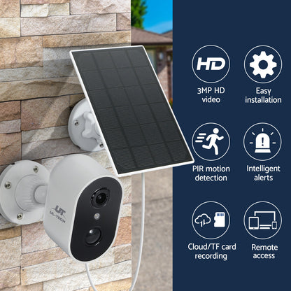 UL-tech 1080P Wireless Security IP Camera Rechargeable Outdoor CCTV Solar Panel Tristar Online