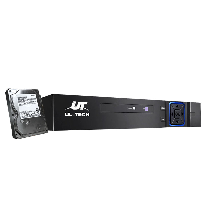 UL-tech DVR Recorder CCTV Security Camera System 8CH 1080P 5in1 Surveillance 4TB Tristar Online