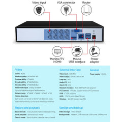 UL-tech DVR Recorder CCTV Security Camera System 8CH 1080P 5in1 Surveillance 4TB Tristar Online