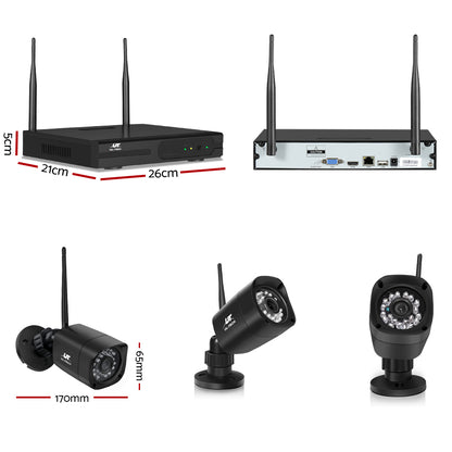 UL-tech CCTV Wireless Security Camera System 8CH Home Outdoor WIFI 6 Square Cameras Kit 1TB Tristar Online