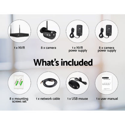 UL-TECH 3MP 8CH Wireless Security Camera NVR Video Tristar Online