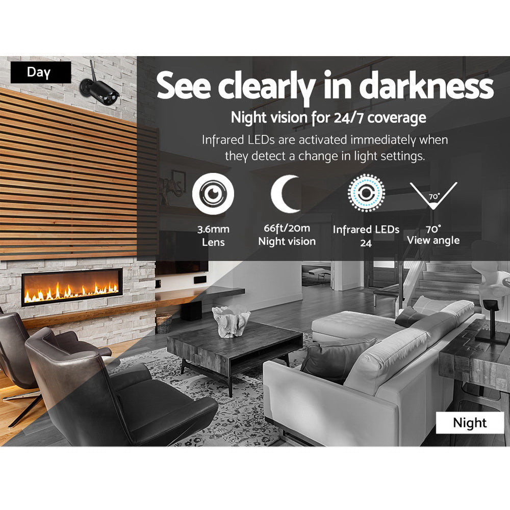 UL-TECH 3MP 8CH Wireless Security Camera NVR Video Tristar Online