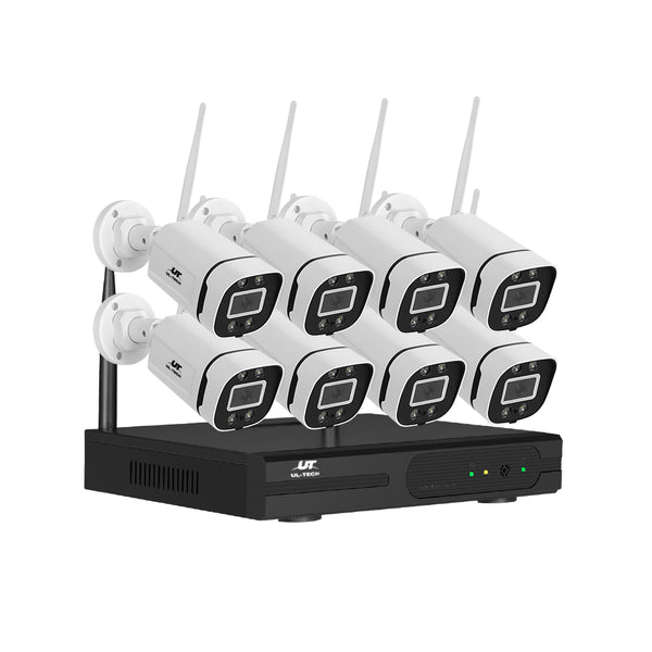 UL-tech 3MP Wireless CCTV Security Camera System Home IP Cameras WiFi 8CH NVR Tristar Online