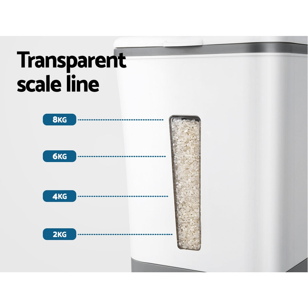 5-Star Chef Rice Cereal Dispenser Grain Container 12KG Tristar Online