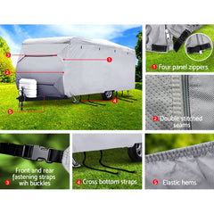 Weisshorn 20-22ft Caravan Cover Campervan 4 Layer UV Water Resistant Tristar Online