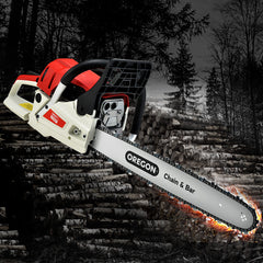 Giantz Petrol Chainsaw Commercial 52cc E-Start 20 Oregon Bar Pruning Chain Saw Tristar Online