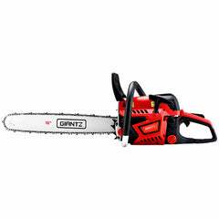 Giantz Petrol Chainsaw Chain Saw E-Start Commercial 45cc 16'' Top Handle Tree Tristar Online