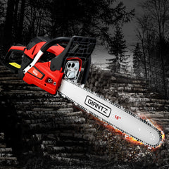 Giantz Petrol Chainsaw Chain Saw E-Start Commercial 45cc 16'' Top Handle Tree Tristar Online