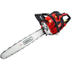 Giantz Chainsaw 58cc Petrol Commercial Pruning Chain Saw E-Start 22'' Bar Top Tristar Online