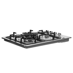 Devanti Gas Cooktop 60cm Kitchen Stove 4 Burner Cook Top NG LPG Stainless Steel Silver Tristar Online