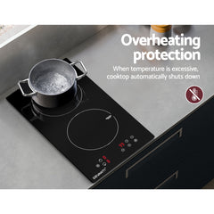 Devanti Induction Cooktop 30cm Electric Stove Ceramic Cook Top Kitchen Cooker Tristar Online