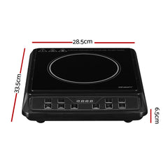 Devanti Electric Induction Cooktop Portable Cook Top Ceramic Kitchen Hot Plate Tristar Online