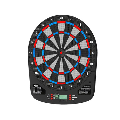 13.5" Dartboard Dart Board with Soft Tip Darts Electronic Scorer 32 Games Tristar Online