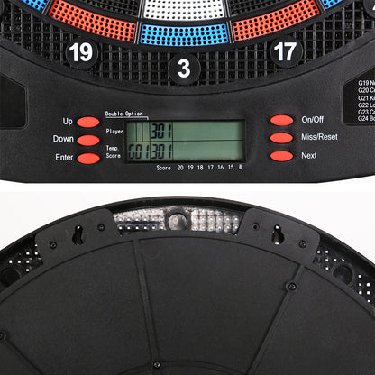 13.5" Dartboard Dart Board with Soft Tip Darts Electronic Scorer 32 Games Tristar Online