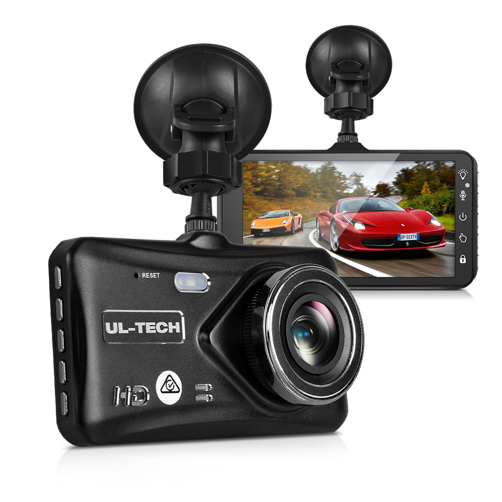UL Tech 4 Inch Dual Camera Dash Camera - Black Tristar Online