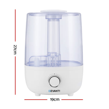 Devanti 4L Air Humidifier Ultrasonic Purifier Mist Aroma Diffuser Aromatherapy Tristar Online