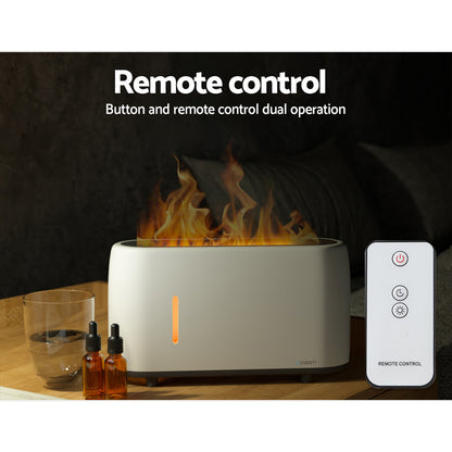 Devanti Ultrasonic Aroma Diffuser LED Flame Light Tristar Online