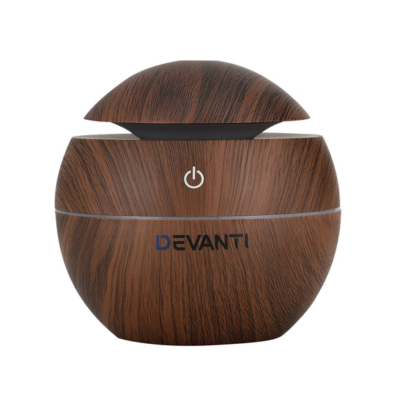 Devanti Aroma Diffuser Aromatherapy Essential Oils Air Humidifier LED 130ML Tristar Online