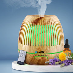 Devanti Aromatherapy Diffuser Aroma Essential Oils Air Humidifier LED Light 400ml Tristar Online
