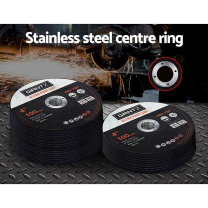 Giantz 200-Piece Cutting Discs 4" 100mm Angle Grinder Thin Cut Off Wheel Metal Tristar Online
