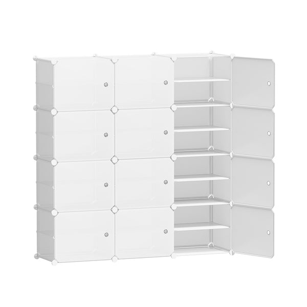 Artiss DIY Shoe Box Shoe Cabinet White Storage Cube Portable Organiser Stand Tristar Online