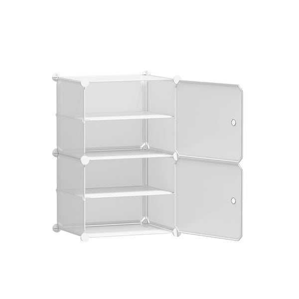 Artiss Shoe Cabinet DIY Shoe Box White Storage Cube Portable Organiser Stand Tristar Online