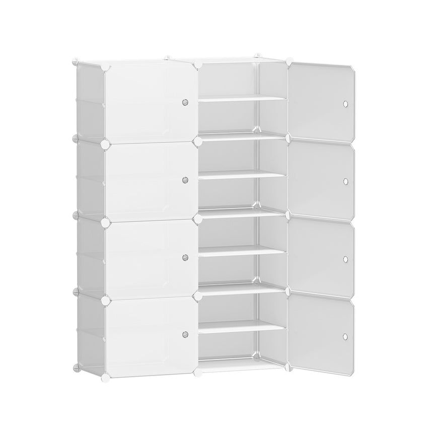 Artiss Shoe Cabinet DIY Storage Cube Shoe Box White Portable Organiser Stand Tristar Online