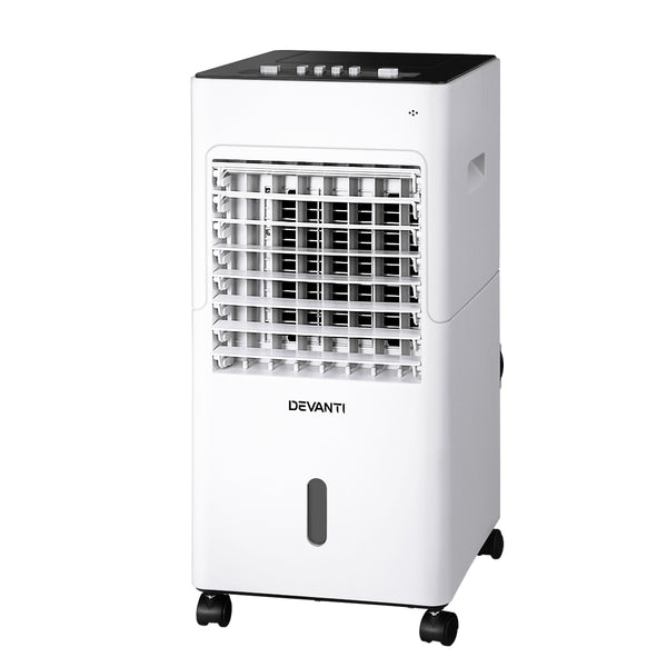Devanti Evaporative Air Cooler Conditioner Portable 6L Cooling Fan Humidifier Tristar Online