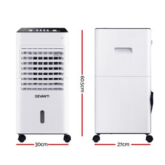 Devanti Evaporative Air Cooler Conditioner Portable 6L Cooling Fan Humidifier Tristar Online