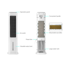 Devanti Tower Evaporative Air Cooler Conditioner Portable Cool Fan Humidifier 6L Tristar Online