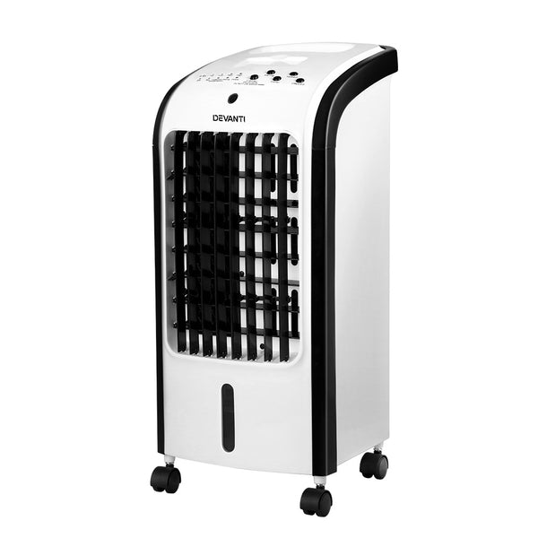 Devanti Evaporative Air Cooler Conditioner Portable 4L Cooling Fan Humidifier Tristar Online
