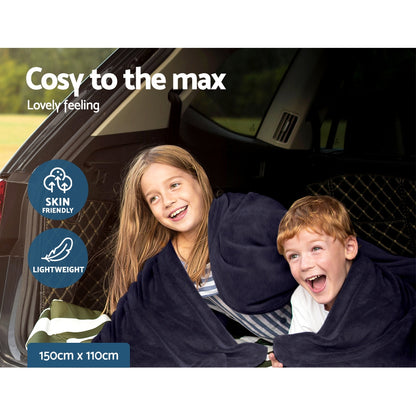 Giselle Electric Heated Blanket Car Truck Throw Rug Travel Camping 12V DC Aut Tristar Online