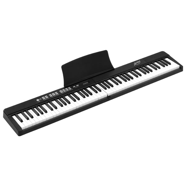 Alpha 88 Keys Foldable Electronic Piano Keyboard Digital Electric w/ Carry Bag Tristar Online