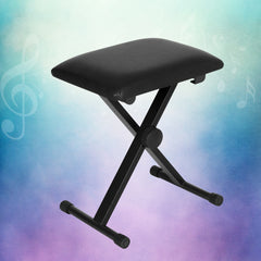 Alpha Piano Stool Adjustable Height Keyboard Seat Portable Bench Chair Black Tristar Online