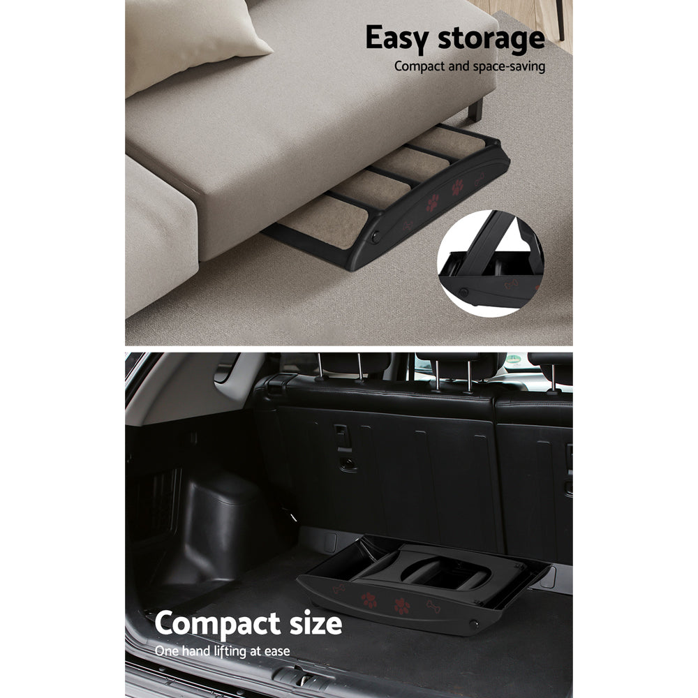 i.Pet Dog Ramp For Bed Sofa Car Pet Steps Stairs Ladder Indoor Foldable Portable Tristar Online