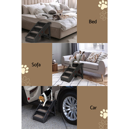 i.Pet Dog Ramp For Bed Sofa Car Pet Steps Stairs Ladder Indoor Foldable Portable Tristar Online