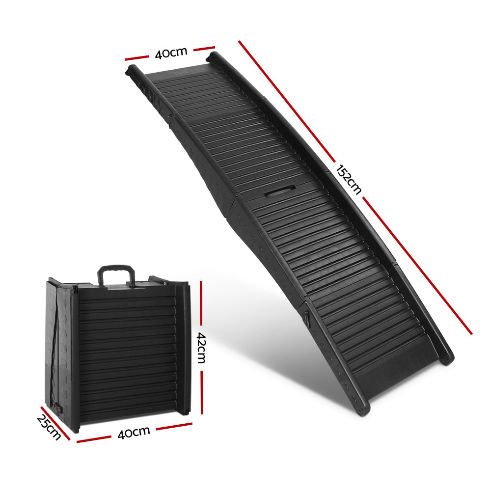 i.Pet Dog Ramp Dog Steps Pet Car Suv Travel Stair Foldable Portable Ladder Plastic Tristar Online