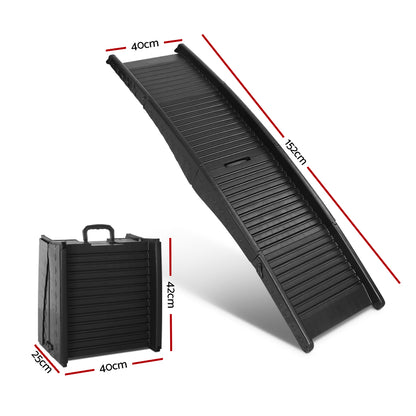 i.Pet Dog Ramp Dog Steps Pet Car Suv Travel Stair Foldable Portable Ladder Plastic Tristar Online