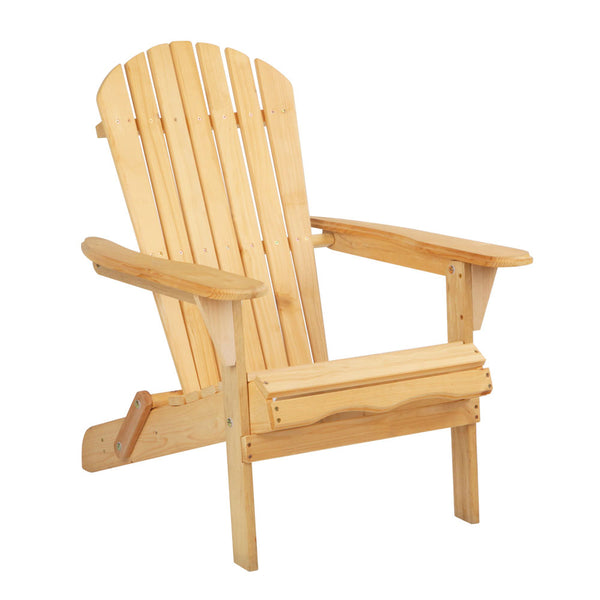 Gardeon Outdoor Chairs Furniture Beach Chair Lounge Wooden Adirondack Garden Patio Tristar Online