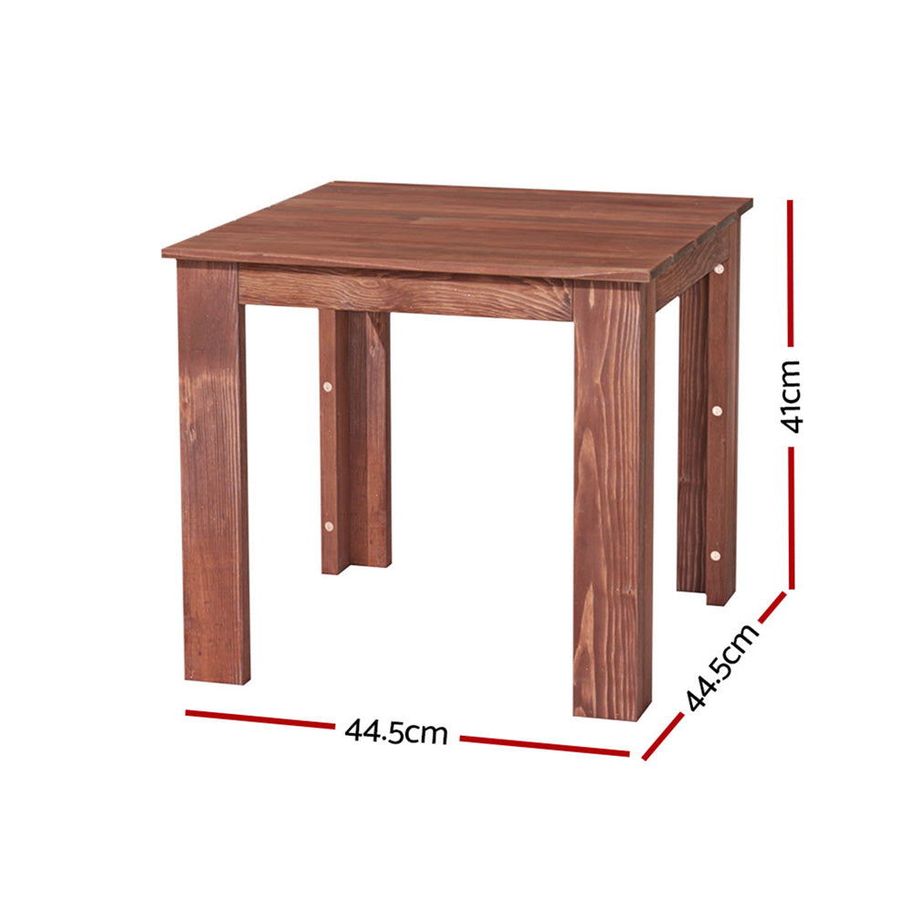 Gardeon Coffee Side Table Wooden Desk Outdoor Furniture Camping Garden Brown Tristar Online