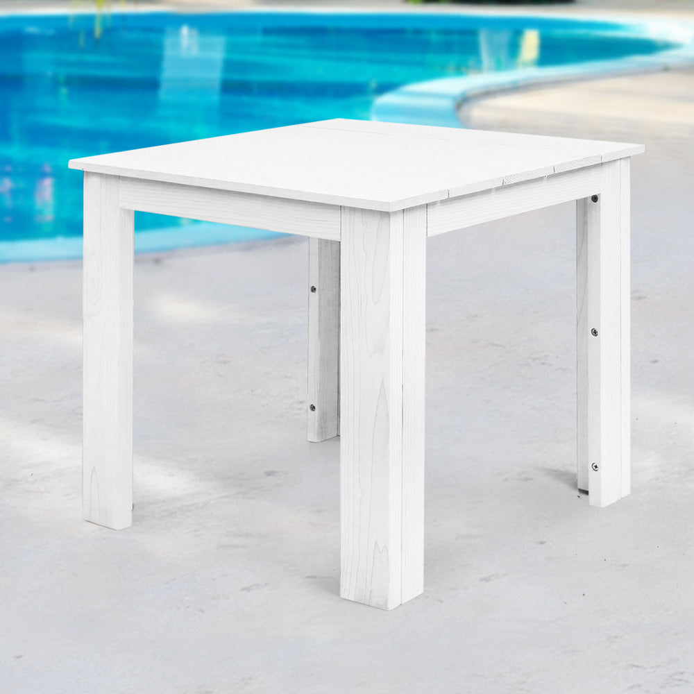 Gardeon Outdoor Side Beach Table - White Tristar Online
