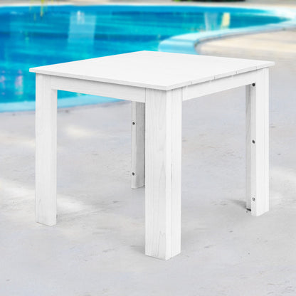 Gardeon Outdoor Side Beach Table - White Tristar Online