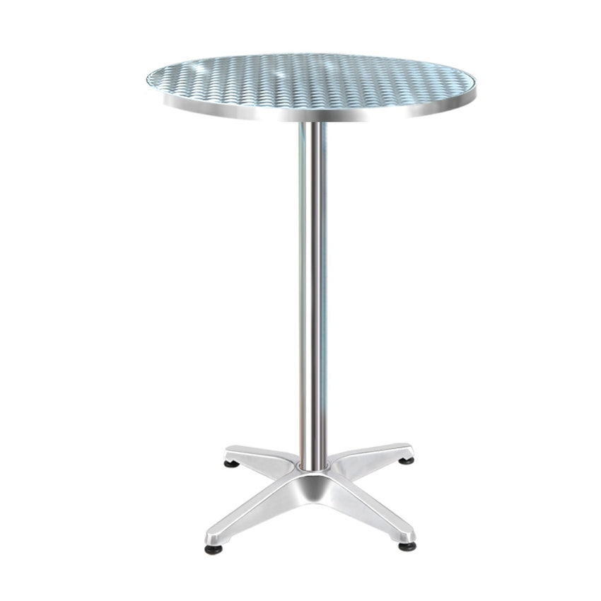 Gardeon Outdoor Bar Table Indoor Furniture Adjustable Aluminium Round 70/110cm Tristar Online