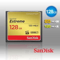 SanDisk 128GB Extreme CompactFlash Card with (write) 85MB/s and (Read)120MB/s - SDCFXSB-128G Tristar Online