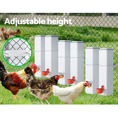 Giantz Chicken Feeder 4L Water Dispenser Automatic Waterer Tristar Online