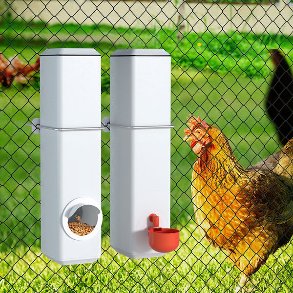 Giantz Chicken Feeder 4L Water Dispenser Automatic Waterer Tristar Online